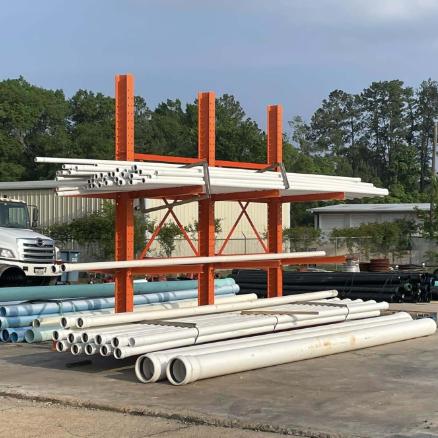 Industrial Cantilever Rack for Warehouse Storage Up to 10000 lbs