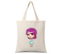 Sacos brancos Tote Bag For School Kids de compra da lona de Eco da marinha