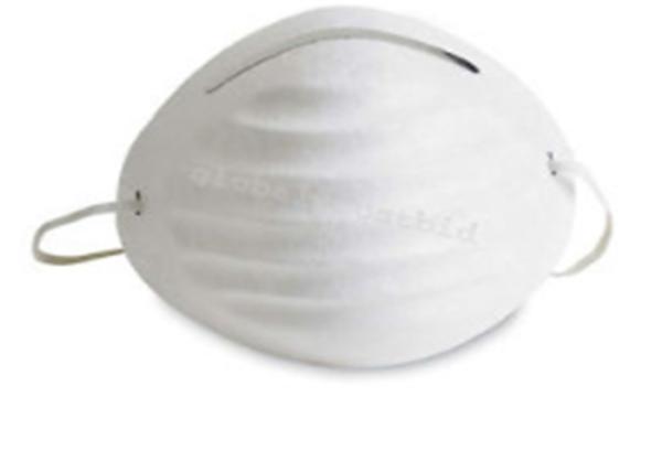 Non Toxic Cone Dust Mask Comfortable Wearing With Steel Nose Clip