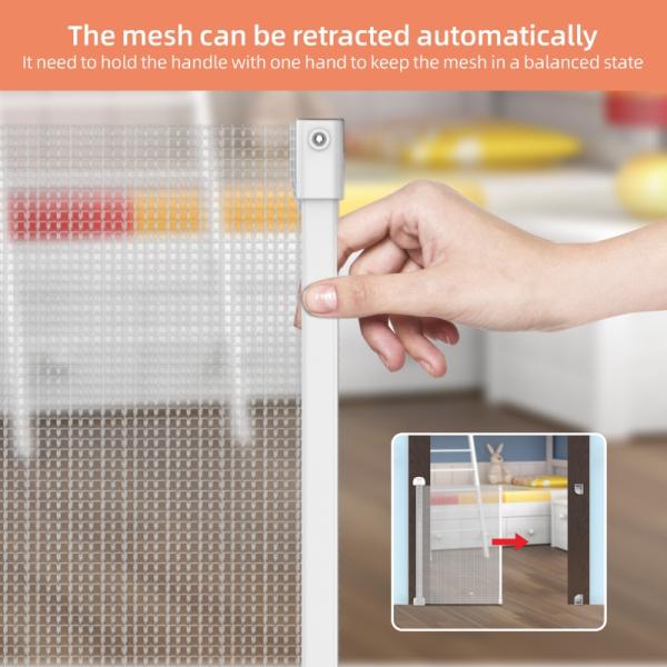 Portable Folding Retractable Gates Safety Stair Protection For Babies And Pets