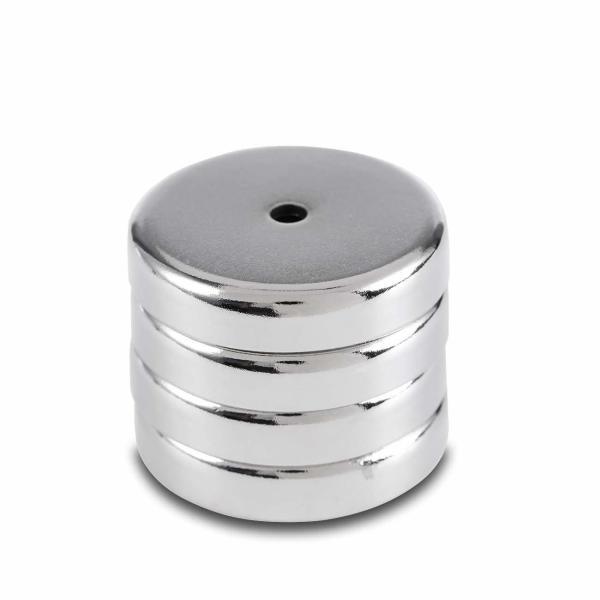 Magnético de potência NdFeB D16MM /- 0 Tolerância Revestimento Ni-Cu-Ni niquelado