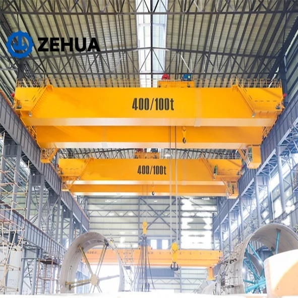 New Design European Type Double Girder Overhead Crane 10/20/50 Ton Lightweight