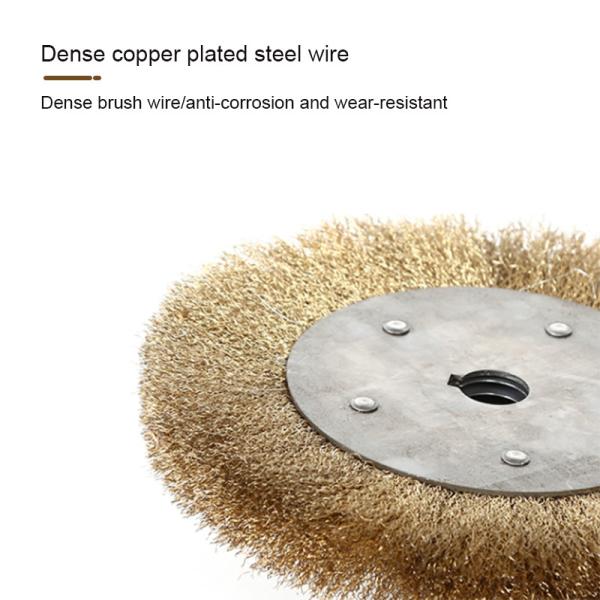 Industrial Abrasive Stainless Steel Wire Brush Polishing Wheel Flat Hole