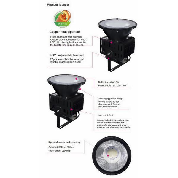 High performance CREE led high bay light fixture , 200W led workshop light