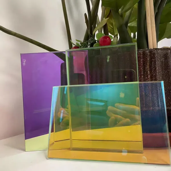 Multicolor Laminated Glass Sheet Sandwich Panels Custom Sizes
