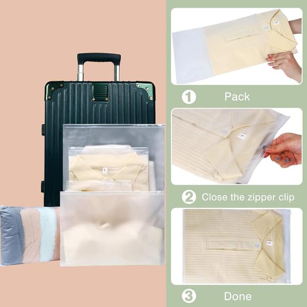 CTCX Slider Zipper Lock Clothes Ldpe Packaging Matte Plastic Gament Bags New Design Custom Zip Seal Ziplock Poly Bags Zipper Bag