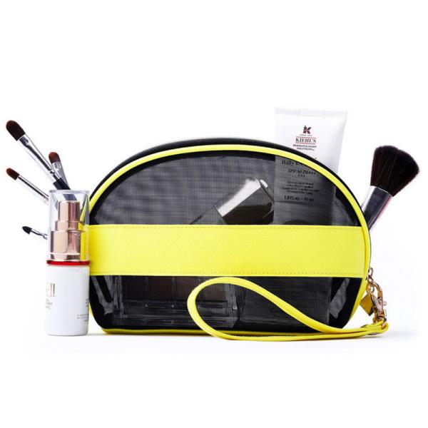 Fashion Standard Size Splicing Design Cosmetic Pouch Bag Eco Friendly