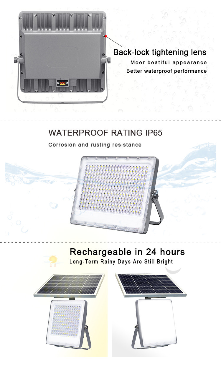 солнечные на открытом воздухе света потока 600w с датчиком портативным теплым белым RGB