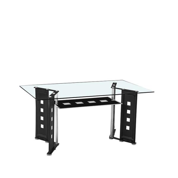 Кухонный стол дюйма журнального стола 160*90*74CM серебра металла офиса белый кр