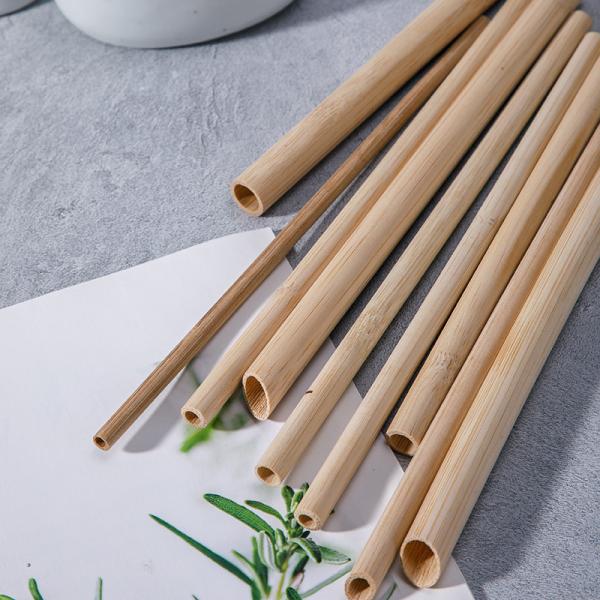 Eco Friendly Reusable Organic Bamboo Straw 20cm Length