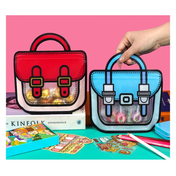 Customized Color Multi Layer Plastic LDPE Food Pouch Packaging Snack Foods Candy Bag with Zipper Window Aluminum Foil Nuts Jerky Chocolate