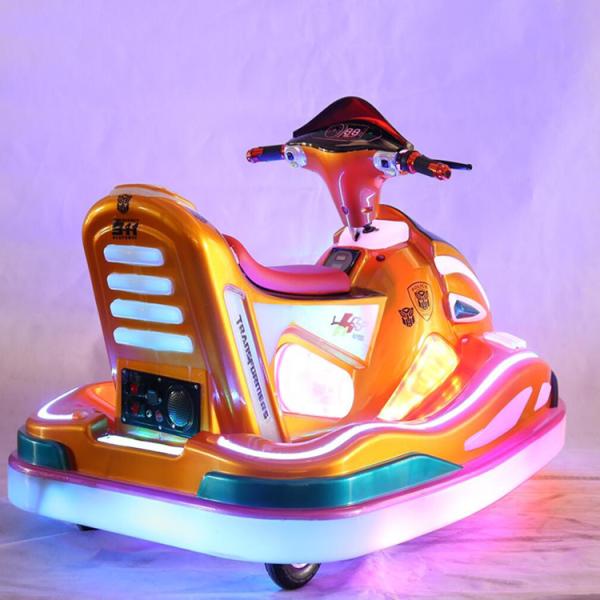 Colorful Plastic Parent Kids Arcade Machine Exciting Moto Ride Boat Bumping Portable