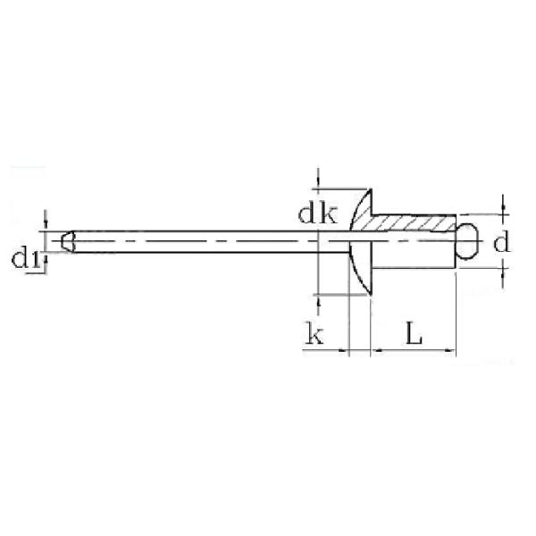 Односторонние клепки дорна перерыва купола кнопки главные хлопают заклепки и нержавеющая сталь 304 штырей