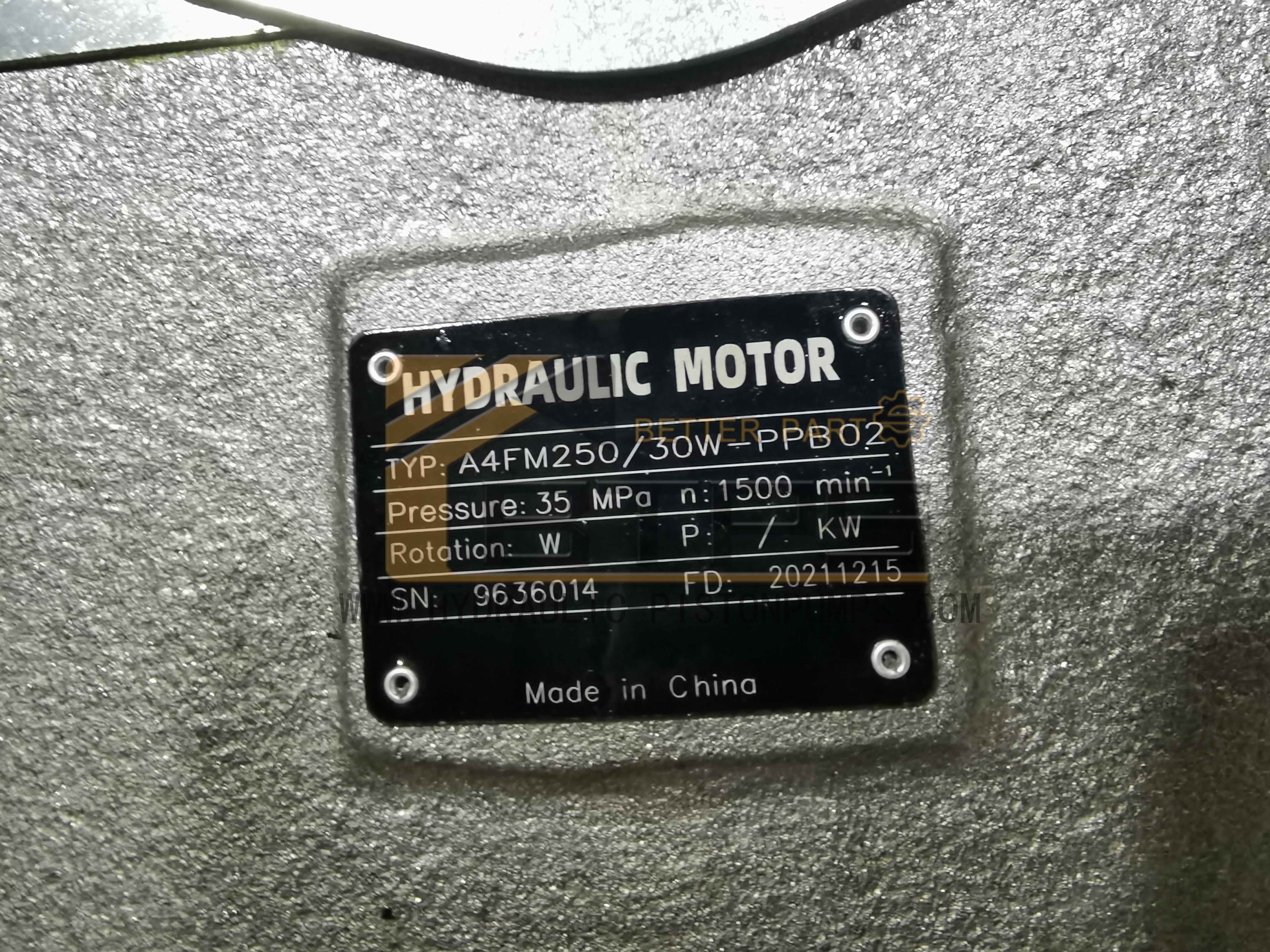 A4FM250 30W-PPB02 Гидравлическая крышка люка двигателя Rexroth Серия A4FM22 A4FM28 A4FM40 A4FM56 A4FM71 A4FM125 A4FM250