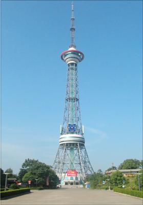 telecomunicação móvel satélite do sinal da torre de antena da tevê de 80m autossuficiente