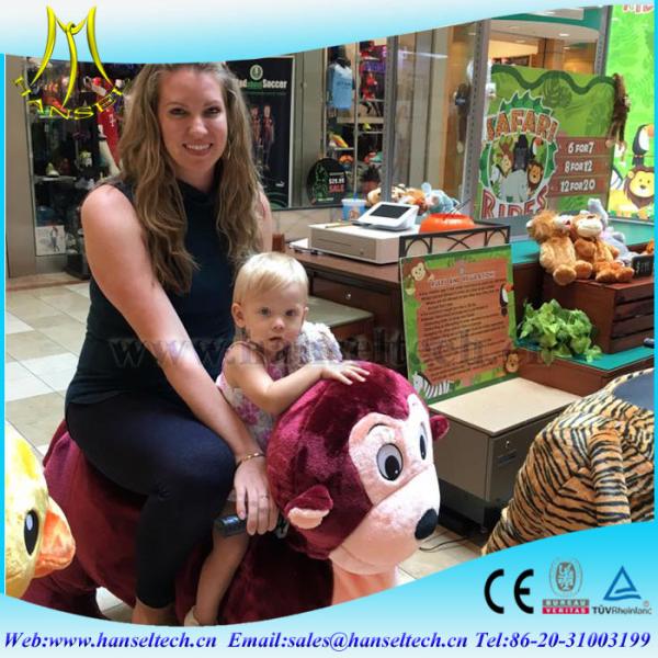 Hansel kids indoor play equipment coin operated  fiberglass toy supermarket center for sales stuffed animals in mall