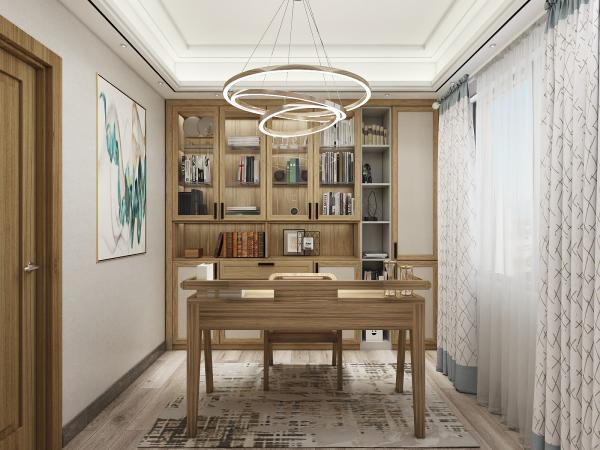Modern Home Office Furniture Of Study Room Bookcase Shelves Set In Storage Display Cabinets With Reading Desk Table