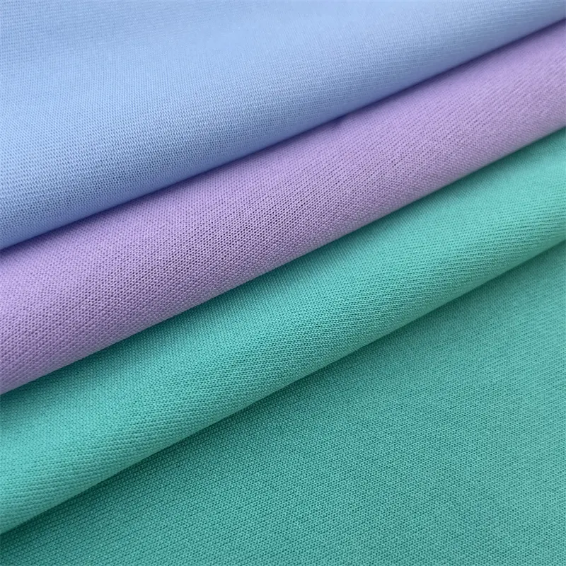 100% полиэстерная вязаная ткань Single Jersey Эластичный 4 Way Stretch водонепроницаемый