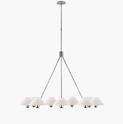 SP5014 Hackney Large Chandelier Polished Nickel Finish 63 Height 9 - E12 Candelabra Socket