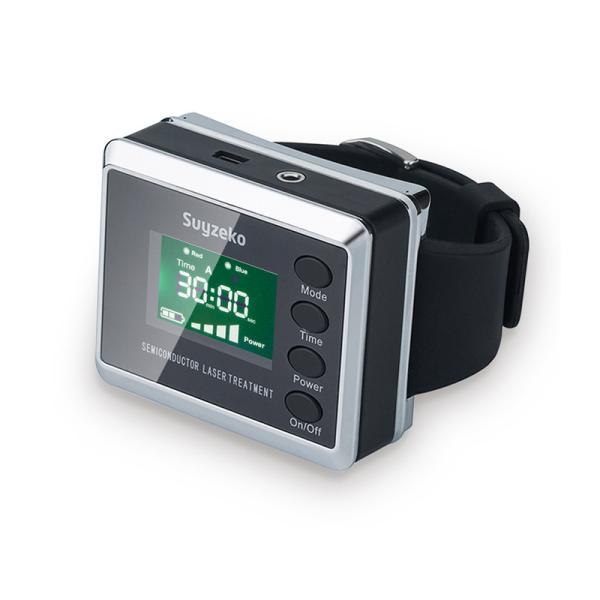 Red Blue Light Therapy Diabetes Wrist Watch Low Level Cold Laser 650nm 450nm