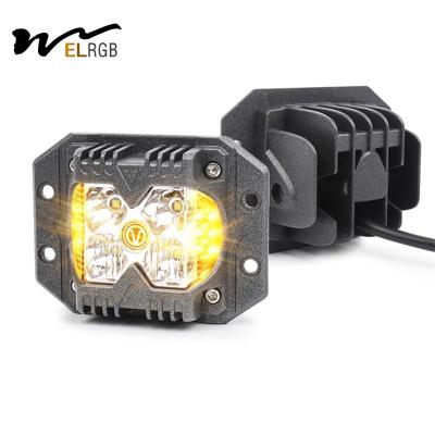 3500LM Cube Side Shooter Led Pods Veículo Luzes de trabalho LED 12V 6500K