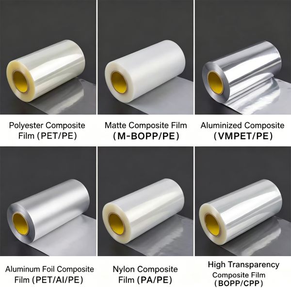 Custom Laminated LDPE Rollstock Film | Food Grade High Barrier Packaging Film for Automatic Sauce & Powder Vertical Packing Machine