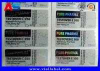 10 ml Adesivos personalizados Etiquetas de garrafas Impressão com caixas de cartão Hologramas etiquetas para frascos de vidro
