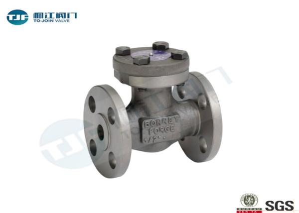 Forged Steel F304 Non Return Stop Valve , ANSI B 16.5 Flanged Lift Check Valve