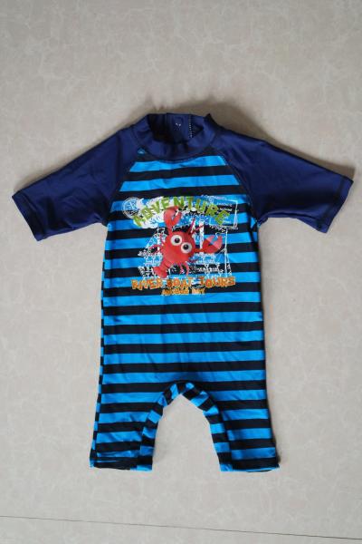 80%polyamide;20%elasthane baby's swimsuit for printed rash guard