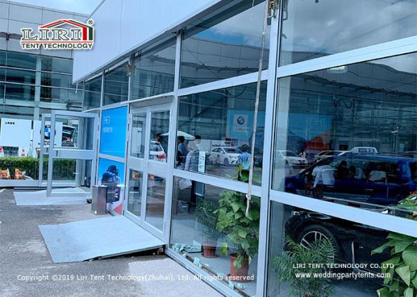 20m 30m 40m Hard Wall Thermal Roof Cube Structure Tent For Showroom