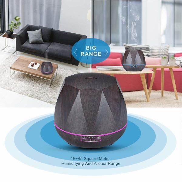 Wood Grain 14W 24V 650mA 550Ml Aroma Diffuser Humidifier