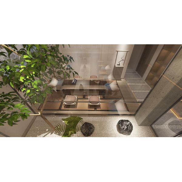 ZEN-INSPIRED TEA TABLE CRAFTED FROM NATURAL WOOD, WITH CLEAN LINES THAT COMPLEMENT GLASS-WALLED TEA ROOMS AND INDOOR GARDENS. A SERENE CENTERPIECE FOR QUIET TEA RITUALS AND INTIMATE GATHER