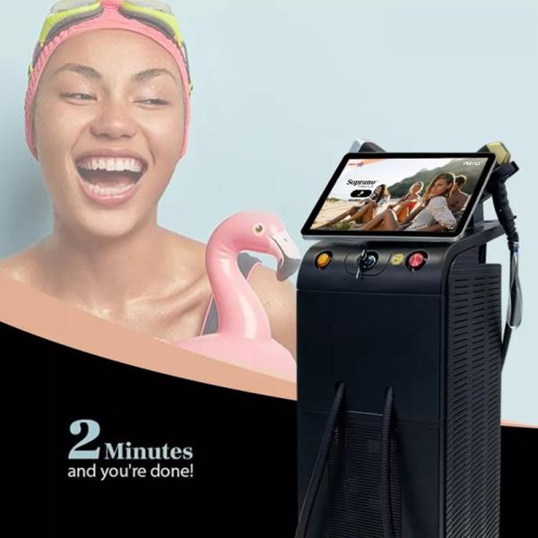 White and black professional hair removal machine Diode Laser with Fast Hair Removal
