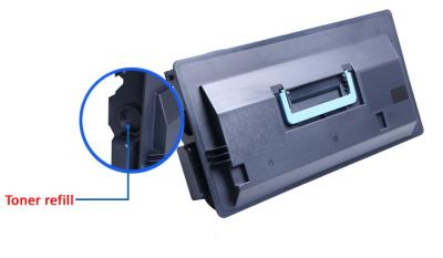 tonalizador de 40000PP Kyocera Ecosys, cartucho de tonalizador do laser do preto TK710