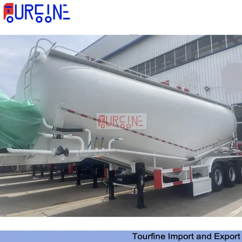 3 Axle 50 CBM Dry Bulk Tank Semi Trailer for Cement and Powder Transport