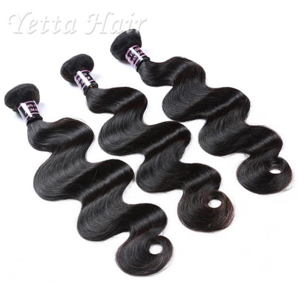 Grade 7A Natural Color 100 Indian Human Hair Weave With Body Wave