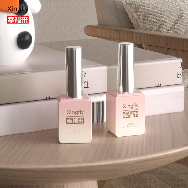 Gel Polish Square Bottle Beauty And Cosmetics Industry 13ml Uv Gel Polish Glass Bottle