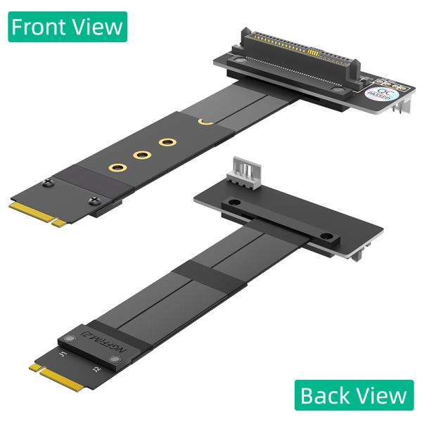 90 Degree U.2 SFF-8639 U2 Connector To NGFF M.2 Key-M Interface Converter Card Extension Cable With SATA15PIN Power Cord