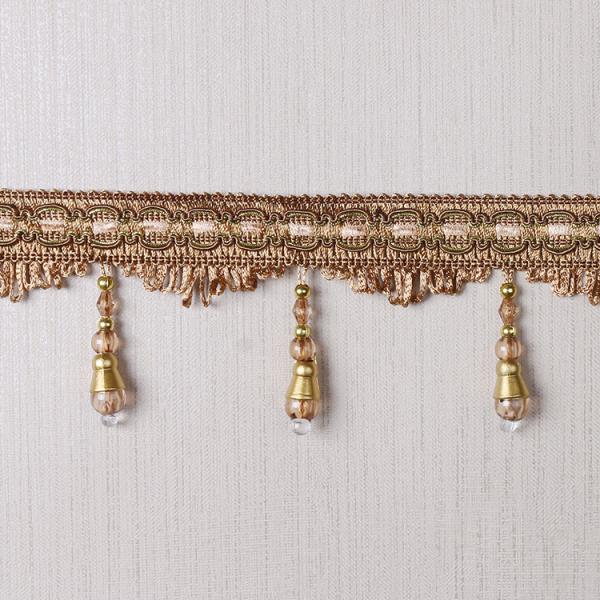 Handmade fashionable chain beads lace tassels fringes for curtain/sofa/pillow decoration