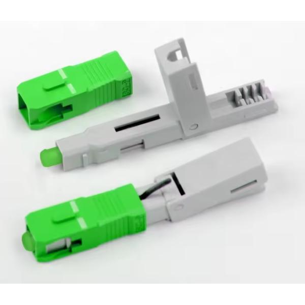 FTTH SC APC Fast Connector Assembly for Low Signal Loss Fiber Optic Field Installation