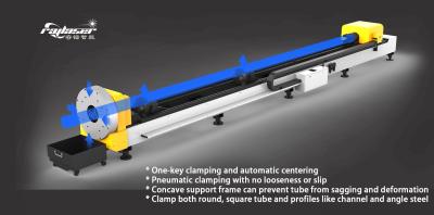 Industry CNC 1000w Metal Tube Fiber Laser Cutting Machine steel tube laser cutting machine aluminium laser cutting machine