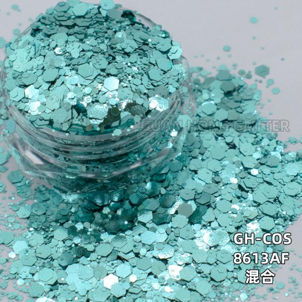 Party Makeup Iridescent Face Glitter Hexagon Titanium Ceramic Loose Cosmetic Glitter