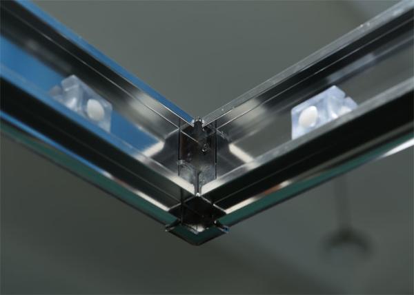 Standard Size Sliding Glass Bathroom Shower Room Aluminium Alloy Frame Material