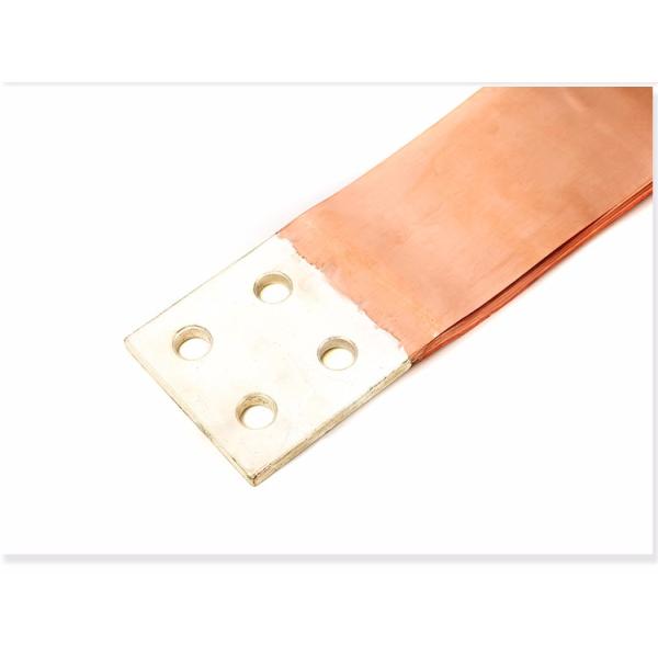 China supplier tinned copper foil flexible connectors electrical busbar connectors