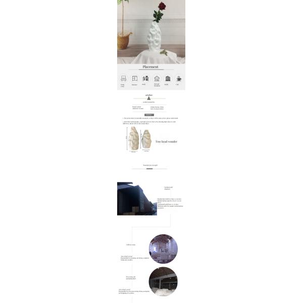 Handmade Classical Style Silver Plated Porcelain Flower Vase for Wedding Tabletop Pot