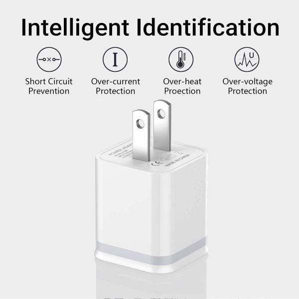 Dual USB Ports Mini Wall Adapter Charger US Plug 5V 2.4A For Mobile Phone