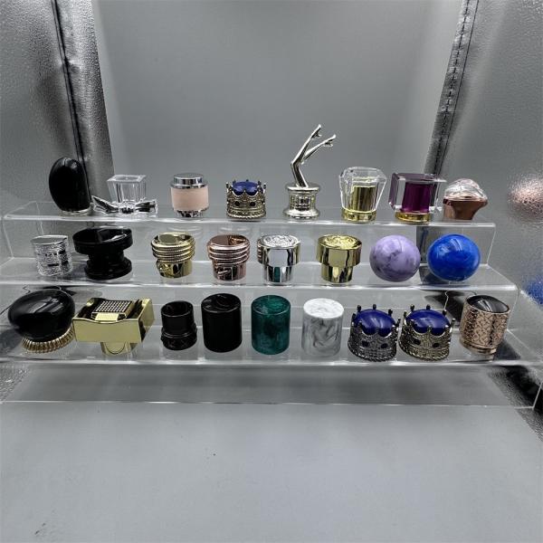 Single Unit Gold Perfume Cap High Durability Long Lasting Material