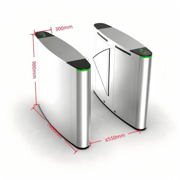 Retractable Flap Barrier Gate Anti Tailgating For Secure Entry Control