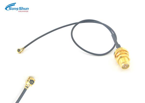 Copper RF Cable Assemblies IPX U.Fl To RP-SMA Female Pigtail 1.37 Antenna WiFi
