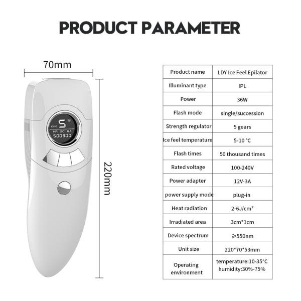 Permanent IPL Hair Removal Epilator Depilatory ICE Cool Laser Full Body Use